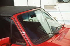 Reflexion an einer Autoscheibe